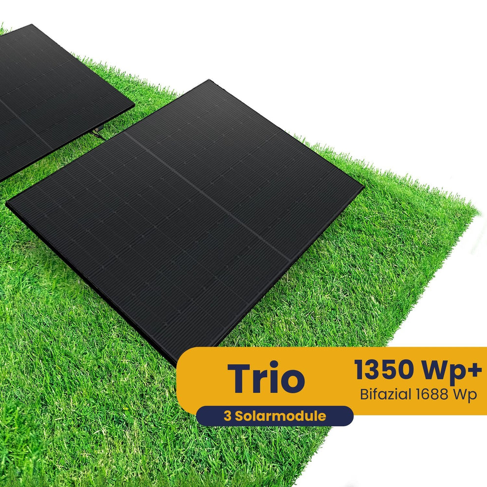 Kleines Kraftwerk Trio Garten Komplettpaket (1350Wp+) Bifazial