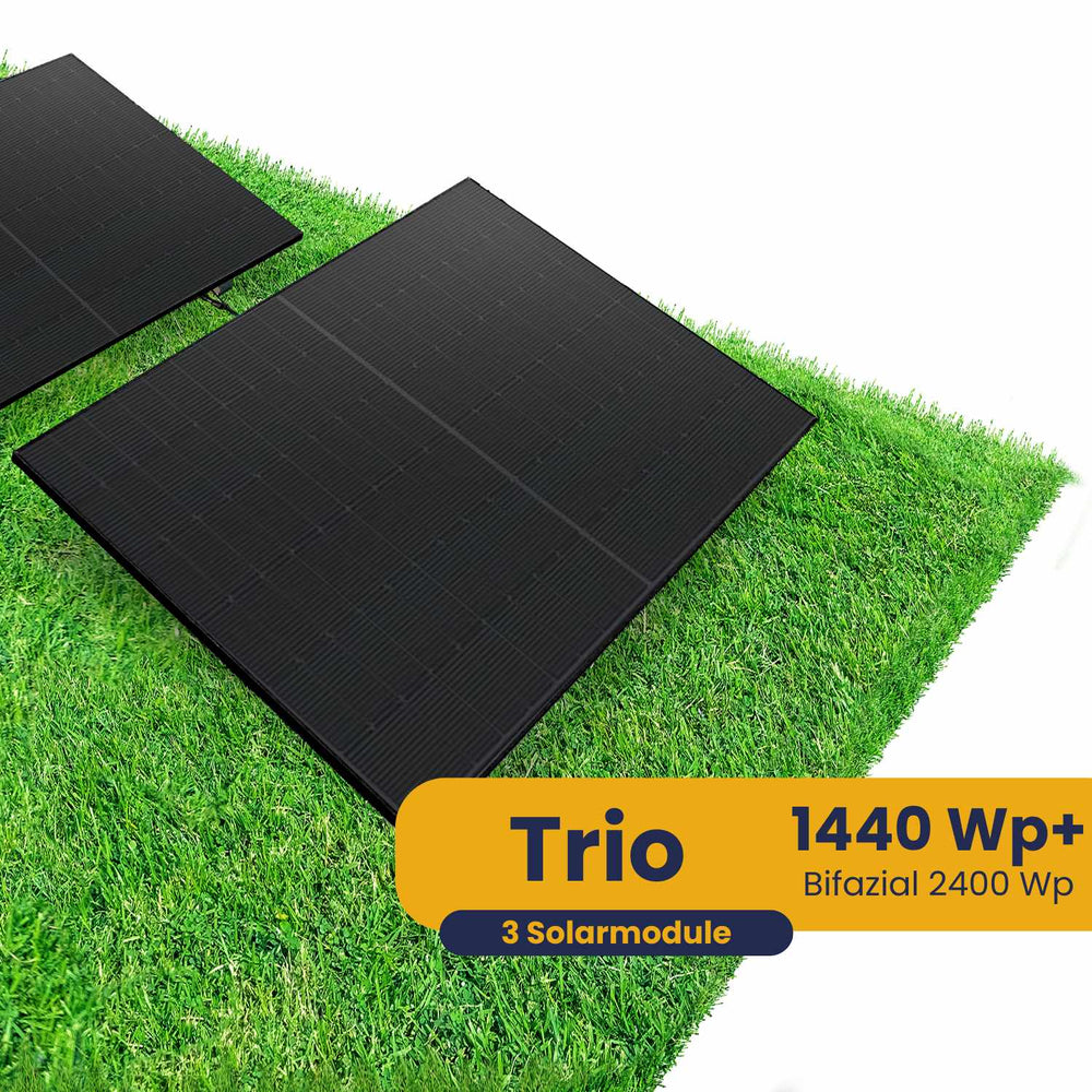 Kleines Kraftwerk Trio Garten Komplettpaket (1440Wp+) Bifazial